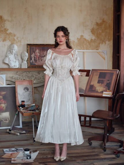 France Style - Ivory Muse Corset Dress