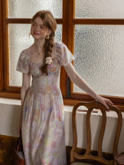 France Style - Whispering Meadows Floral Dress